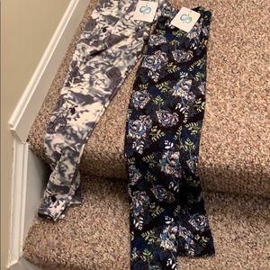 NWT two pair Infinity Raine leggings.